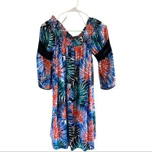 JL floral off the shoulder dress